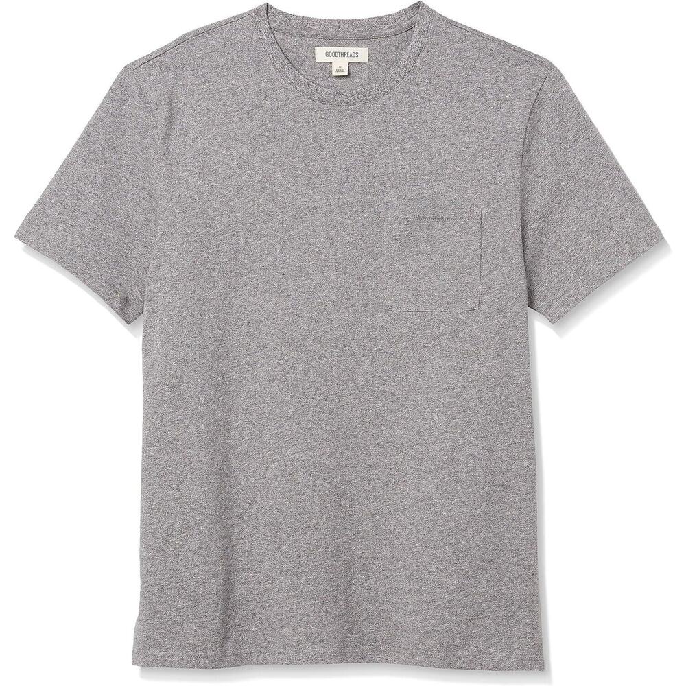 Goodthreads  Men's Heavyweight Oversized Short-Sleeve Crewneck/Pocket T-Shirt S
